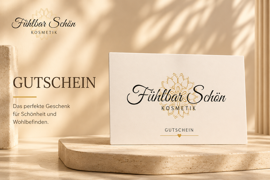 Geschenkgutschein von Fühlbar Schön Kosmetik für Schönheit, Wohlbefinden und professionelle Hautpflege