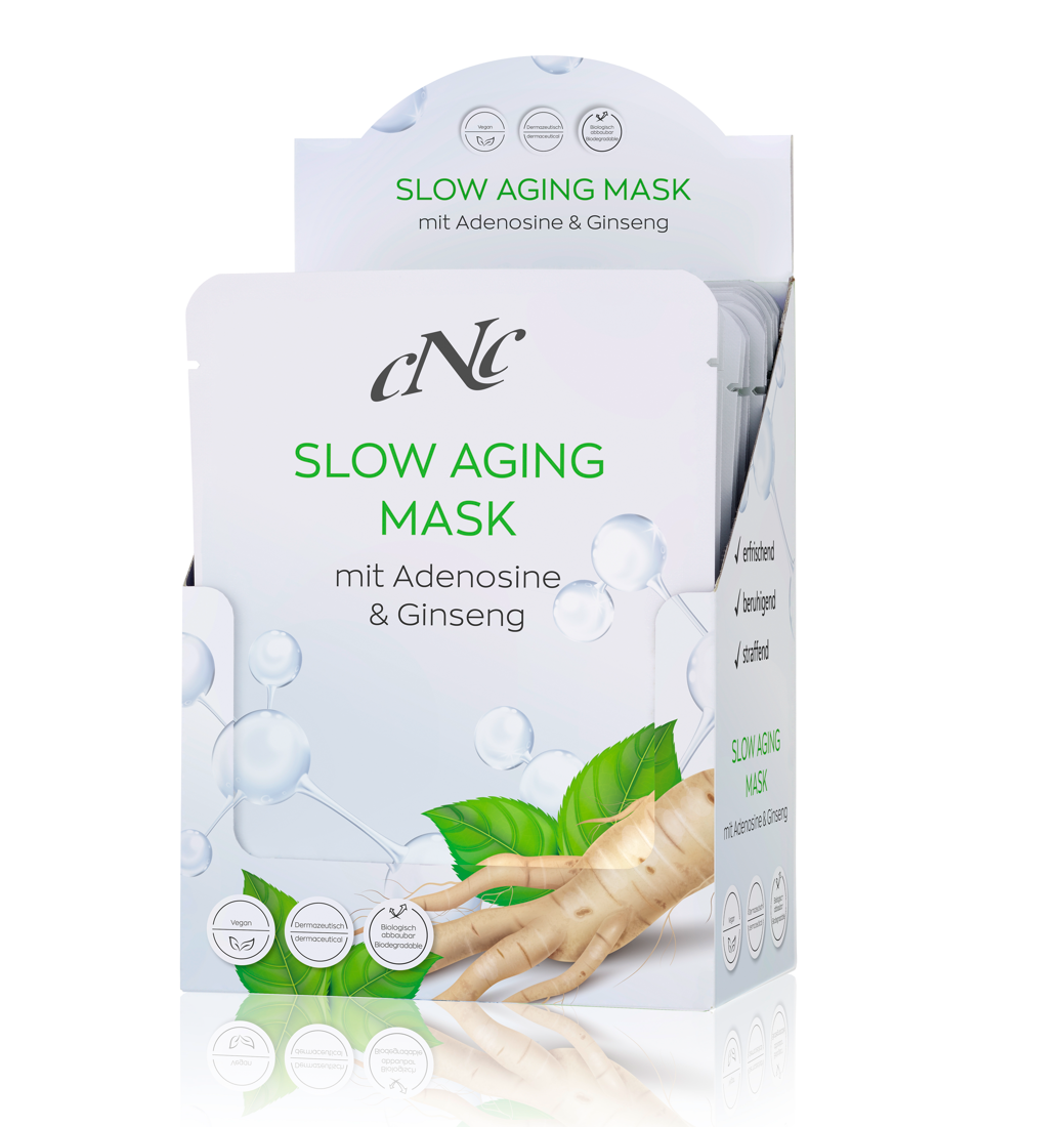 CNC Slow Aging Maske Bio-Cellulose Maske mit Adenosin und Ginseng für reife Haut