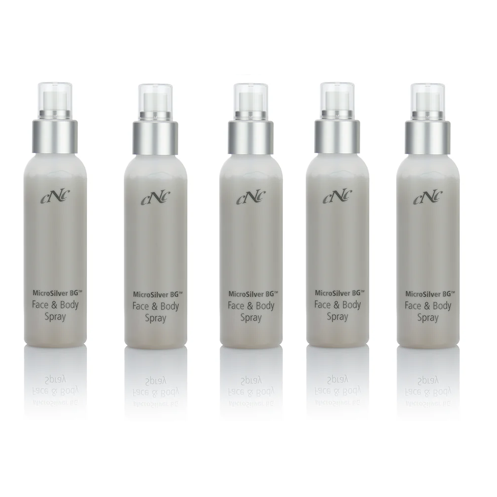 CNC MicroSilver BG™ Face & Body Spray Sparpaket 5 × 100 ml