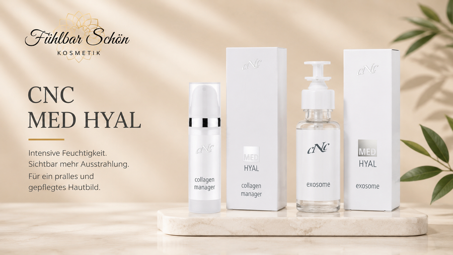 CNC MED HYAL Feuchtigkeitspflege von Fühlbar Schön Kosmetik für ein pralles, glattes und intensiv hydratisiertes Hautbild.