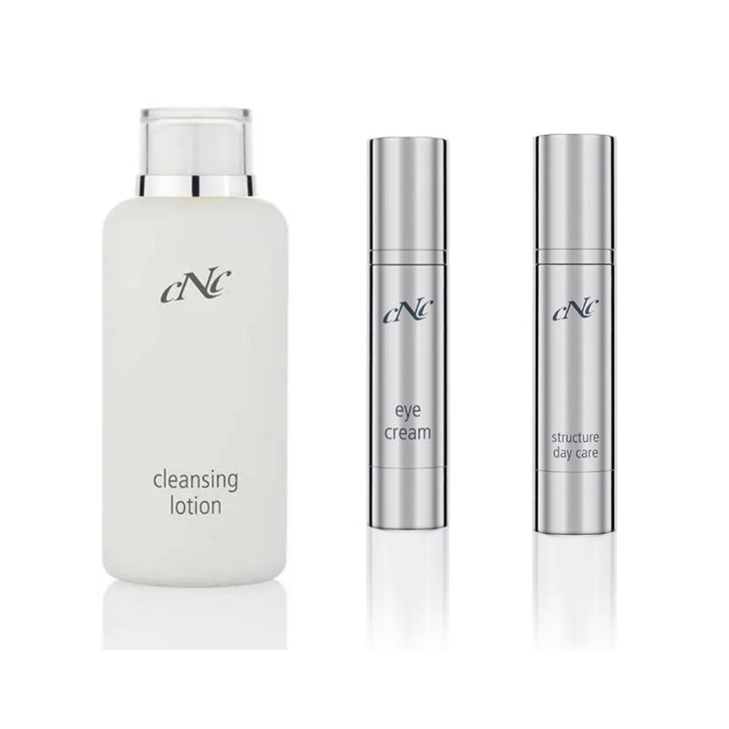 CNC skin2derm Sparpaket mit Cleansing Lotion, Eye Cream und Structure Day Care Cream