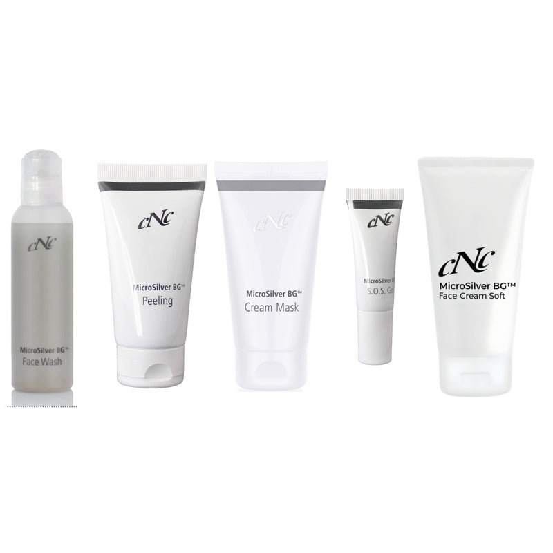 CNC MicroSilver BG™ Hautpflege-Komplettset 5 Pflegeprodukte 260 ml