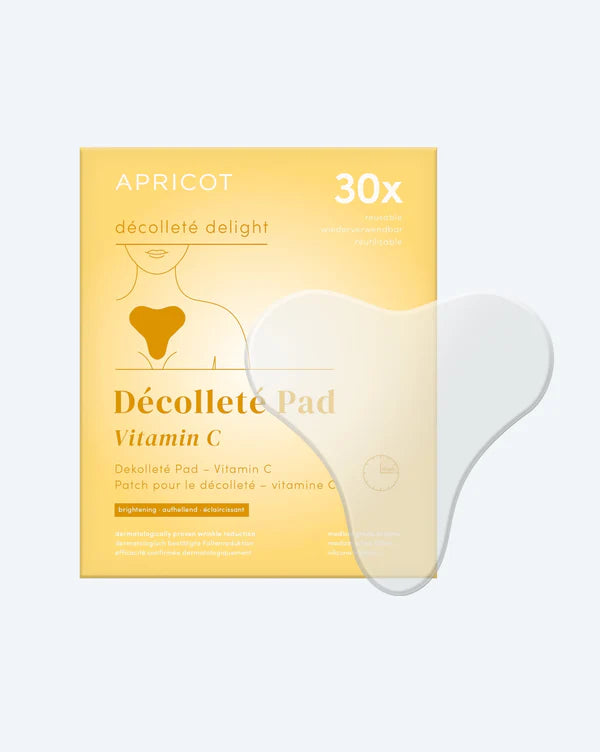 APRICOT Dekolleté Pad mit Vitamin C zur Pflege von Falten und Pigmentflecken im Dekolletébereich