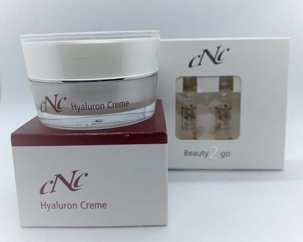 Kennenlern Set CNC Classic Hyaluron Creme 15ml & CNC Hyaluron Liftampulle 2 x 2ml