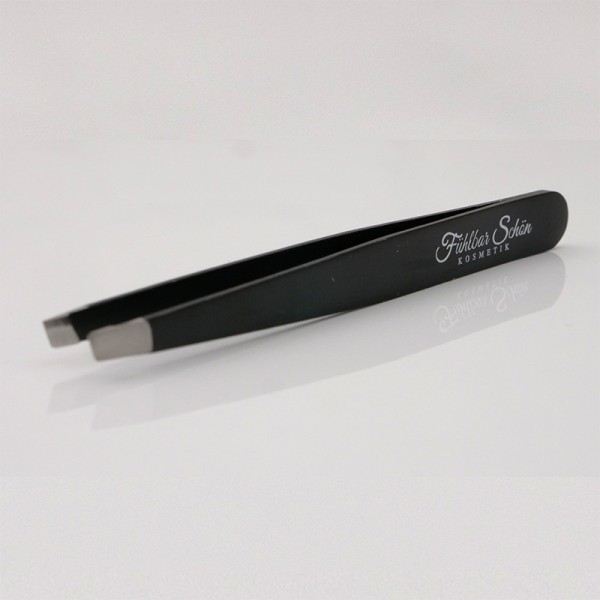 Pinzette / Tweezer für Frauen und Männer schwarz/rose